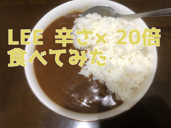 激辛注意】ビーフカレーLEEの辛さ20倍が激辛すぎてクセになる - 隊長がいろいろとやってみた